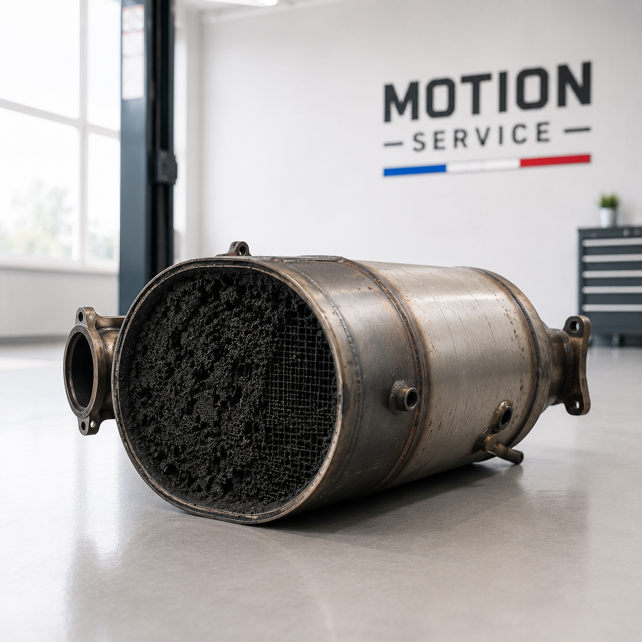 Машинно почистване на DPF FAP филтър в Motion Service Пловдив
